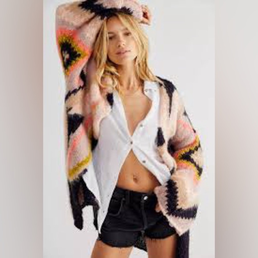 Free people petals cardigan
